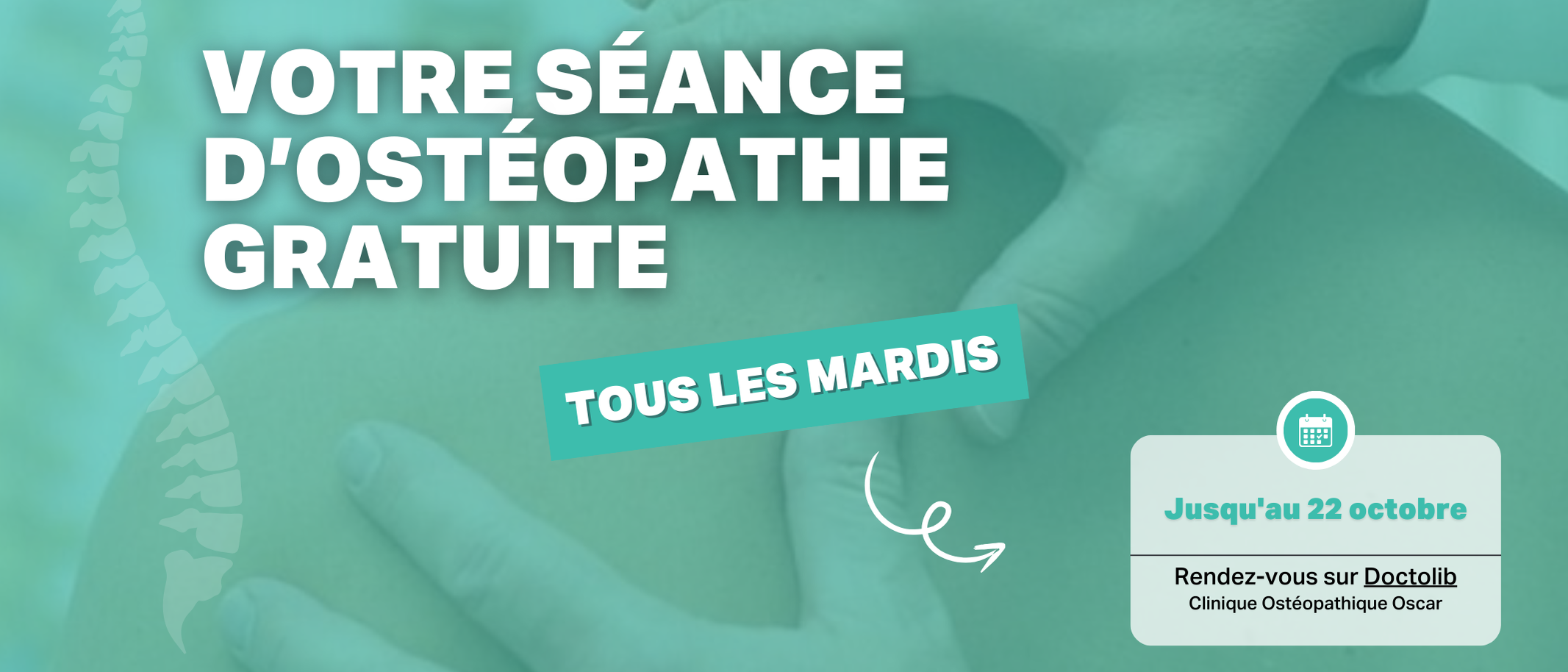 Profitez d’une séance d’ostéopathie gratuite à la Clinique Oscar